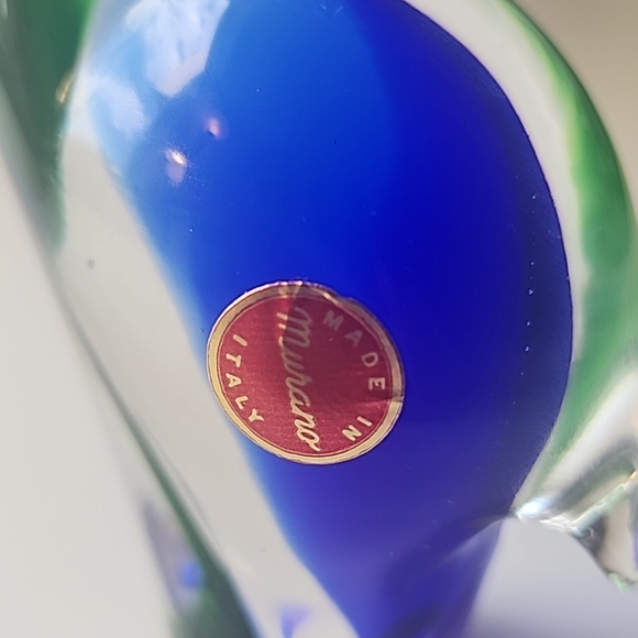 Vintage 1960's Handblown Murano, Italy Art Glass Elephant Figurine 5.5" - Picture 4 of 8